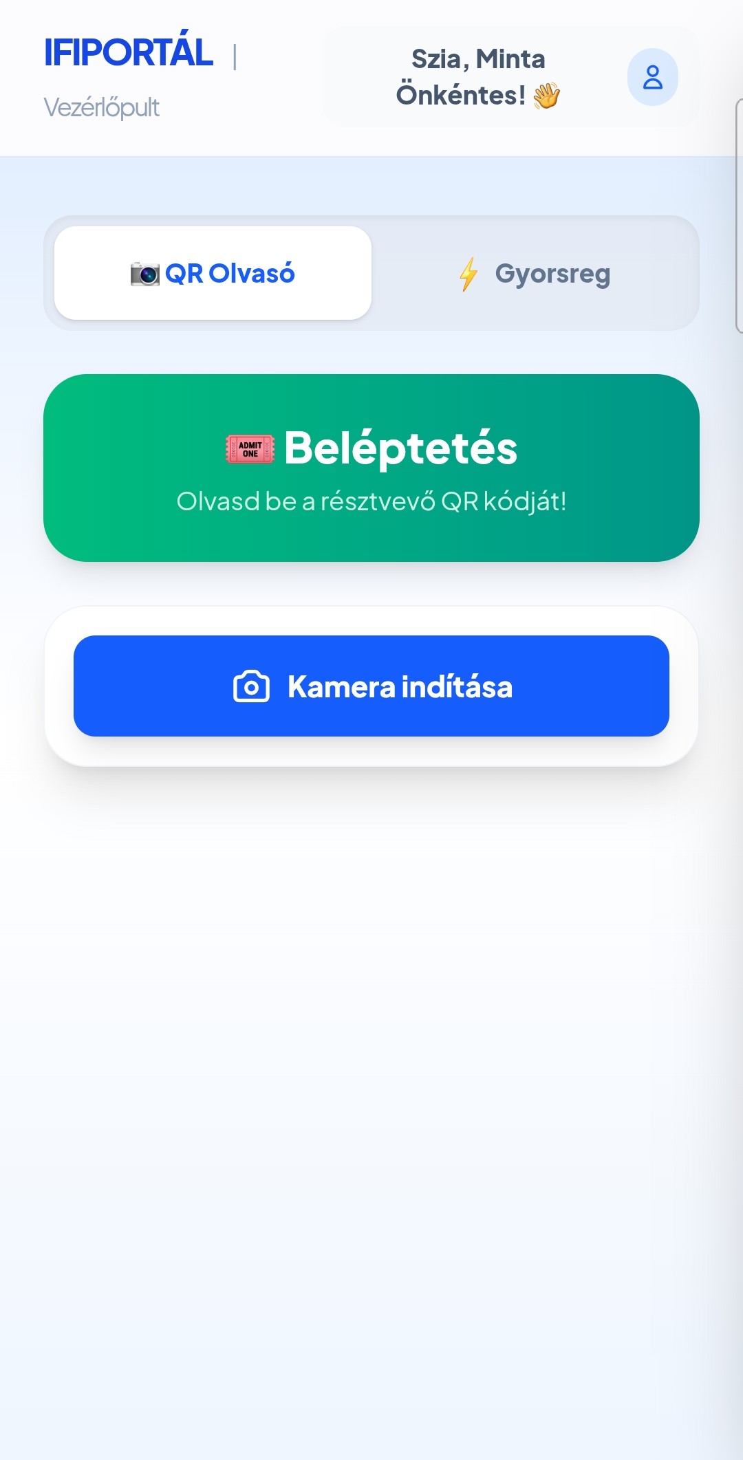 Önkéntes kezdőlap